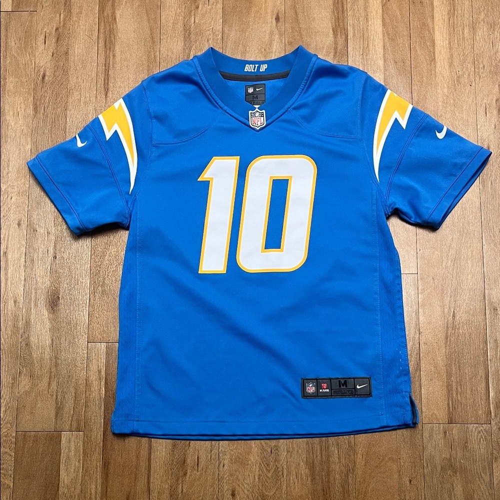 NFL Los Angeles Chargers Herbert #10 Jersey Youth Medium Powder Blue